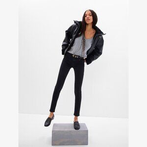 GAP Mid Rise True Skinny Jeans Absolute Black 31 / 12